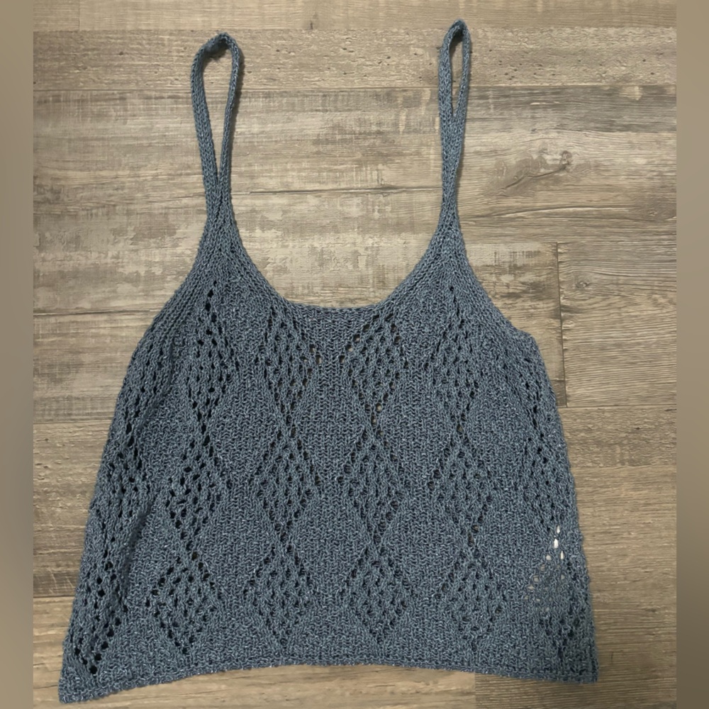 Free People Blue Tank Top